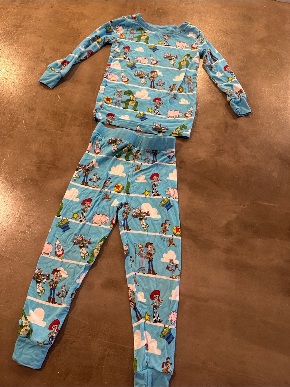 Little Sleepies Blue Toy Story Long Sleeve Pajama Set